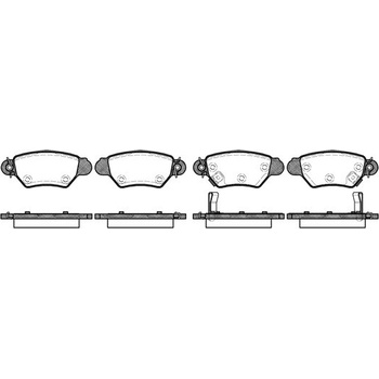 Sada brzdových platničiek kotúčovej brzdy REMSA 0685.02