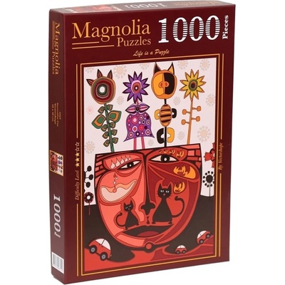 Magnolia Пъзел Magnolia от 1000 части - Сюрреалистична котка (2323)