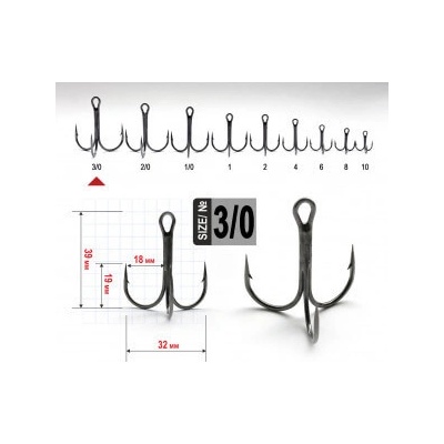 FANATIK Trojháčky FT-1103 vel.2 1 ks