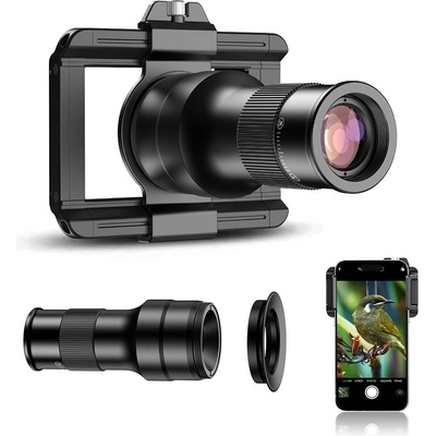 Apexel 6X Telephoto Lens & 150mm Macro Lens 2IN1 Kit