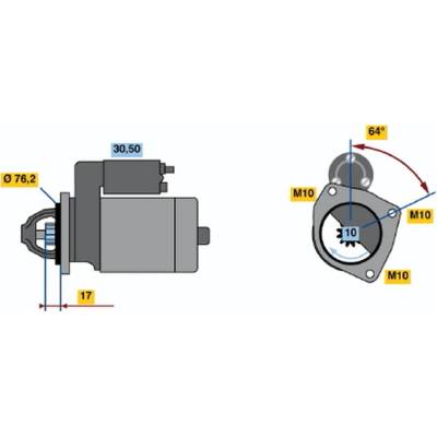 BOSCH STARTER 0 986 015 270