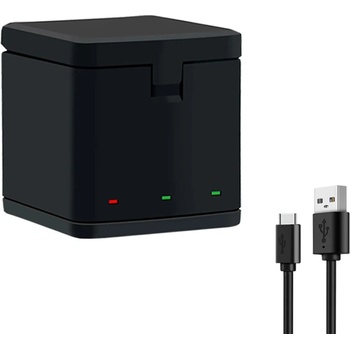 Rollin DOK NABÍJEČKA 3 BATERIÍ KAMER GoPro HERO9 / 10 / 11 / 12 Black GP-9103