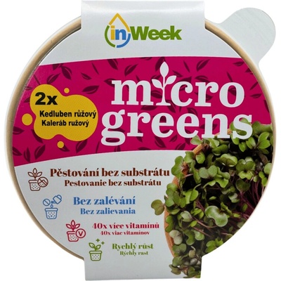 InGreen INWEEK Microgreens set 2+2 Kaleráb ružový 40 g