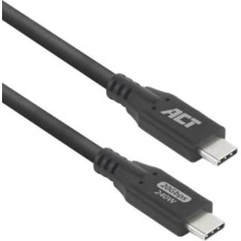ACT Кабел USB-C - USB-C, 2 м / USB4, 20Gbps, 240W (EWENT-ACT-CAB-AC7422)