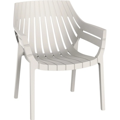 VONDOM Béžové plastové zahradní lounge křeslo SPRITZ