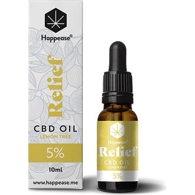 Happease Relief CBD Olej Lemon Tree 5 % CBD 500 mg 10 ml