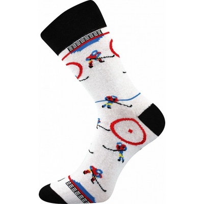 Lonka Trendy ponožky Woodoo Sólo 3p bal. vzor 02 hokej