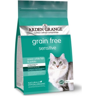 Arden Grange Cat Sensitive Ocean White Fish and brambory grain free 4 kg
