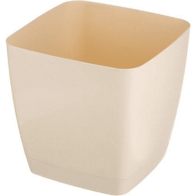 Prosperplast Кашпа alcea квадрат кремава 16 х 16 см. височина 14 см. pat5235
