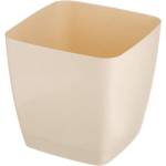 Prosperplast Кашпа alcea квадрат кремава 16 х 16 см. височина 14 см. pat5235