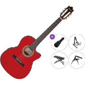 Ibanez GA35TCE-SRR Premium SET 4/4 Sapphire Red Класическа китара с предусилвател