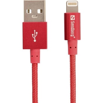 Sandberg 480-15 USB na Lightning, 1m, červený