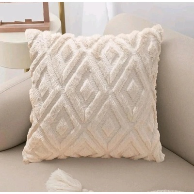 Декоративна възглавница/калъфка Пухи - Екрю