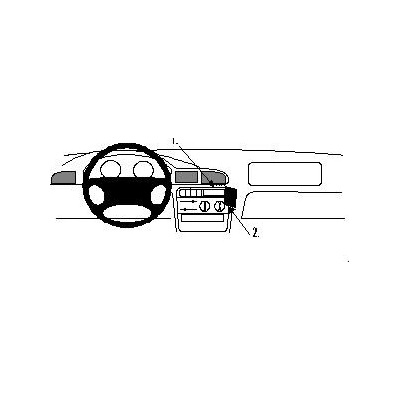 Brodit ProClip montážna konzola na palubnú dosku pre Peugeot 406 96-03, 852484