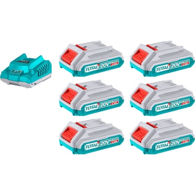 TOTAL Sada baterií a nabíječky, 20V Li-ion, 2000mAh, industrial EXTTFBCLI2062