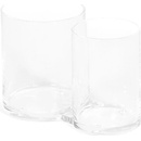 Compactor Organizér na štetce a kozmetiku 2 priehradky okrúhly číry plast