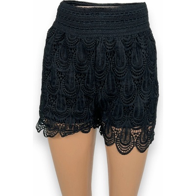 dámske čipkované šortky Milada čierná čierne