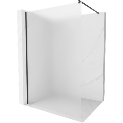 Mexen Kioto душ стена Walk-in 130 x 200 см, матирано 8 мм, черна - 800-130-101-70-30 (800-130-101-70-30)