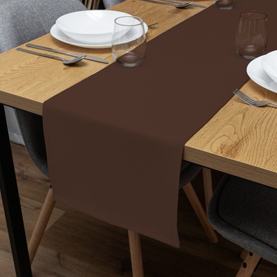 Biante Dekoračný behúň Rongo RG-083 Čokoládovo hnedý 45x180 cm