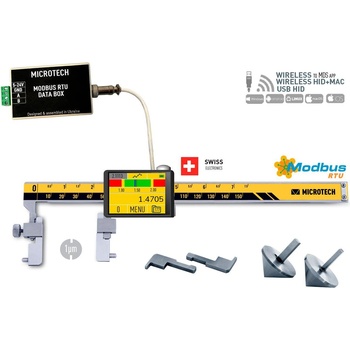 Microtech Универсален дигитален шублер Microtech MODBUS DataMet eForce 1-20N - IP54, 300 мм, 0, 001 мм (141630308M)