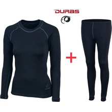 Duras petra dámský merino set triko s dlouhým rukávem legíny antracit