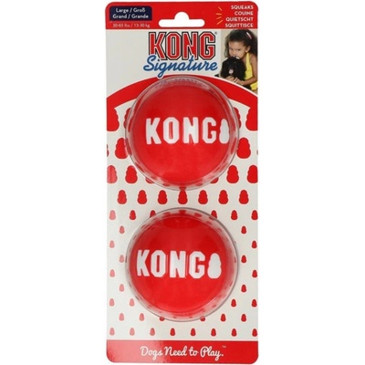 Kong Signature Míč červený L 2 ks