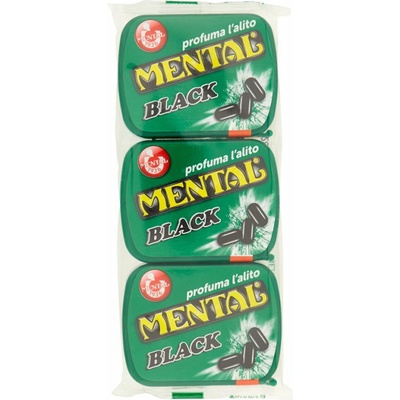 Mental Black cukríky bezlepkové 3 x 17 g