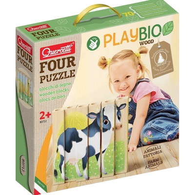Quercetti PLAYBIO Zvířátka z farmy 80712