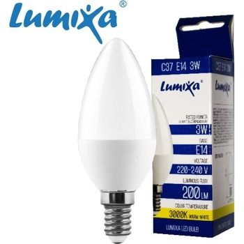Lumixa LED žárovka svíčka E14 3 W 200 L Teplá bílá