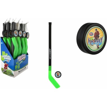 Hokejka s pukom plast 74cm mix variantov či farieb