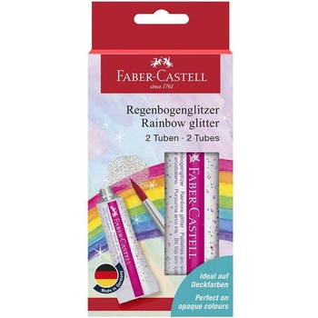 Faber-Castell Течен брокат Glitter Rainbow, 12 ml, 2 броя бл (1025160039)