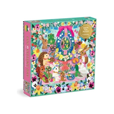 Mudpuppy Egg cellent day 500pc foil family puzzle | mudpuppy