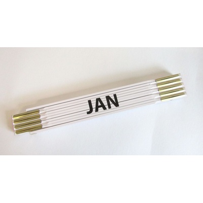 Levior Skládací 2m JAN PROFI,bílý,dřevo