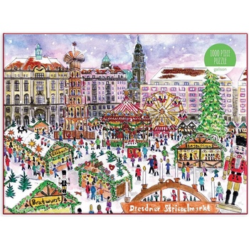 Galison - Puzzle Michael Storrings: Christmas Market - 1 000 piese