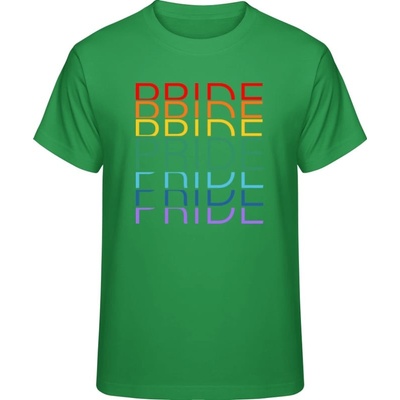 Premium tričko Dúhový dizajn Pride Pride Pride čisté zelené