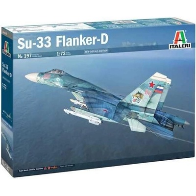 ITALERI Model Kit letadlo 0197 SUKHOI SU-27 D "SEA FLANKER" 1:72