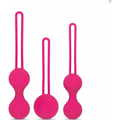 Easytoys LoveBalls - sada venušiných kuliček - 3 díly růžové