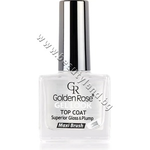 Golden Rose Лак за нокти Golden Rose Gel Look Top Coat, p/n GR-2230202 - Топ лак с гел финиш (GR-2230202)