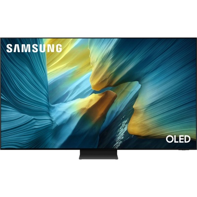 Телевизор Samsung QE-77S95F (2025), 77" (195.58cm) 4K/UHD OLED Smart TV, HDR10+, 100Hz, Dolby Atmos, 4K AI Upscaling Pro, 2x DVB-T2/C/S2, Wi-Fi, Bluetooth, LAN, 4x HDMI, 3x USB-A, 1x USB-C (QE77S95FATXXH)