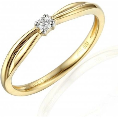 Gems Zásnubní prsten Reba kombinované zlato s briliantem 585 38 1 0711.2ZB0.0.51.HSI.000