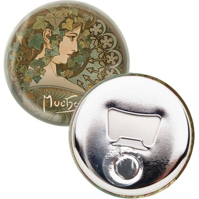Kovový otvírák Alfons Mucha - Ivy, ø 5,8 cm