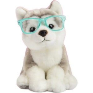 Studio Pets Плюшена играчка Studio Pets - Куче Хъски с очила, Улфи, 23 cm (6219) - baby