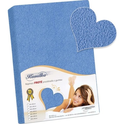 Bellatex Prostěradlo froté Modré 180x200x40