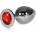 Lovetoy Large Silver Plug Red
