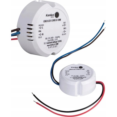 Napájecí zdroj do krabice, pro LED pásky Kanlux CIRCO N 12V 10W
