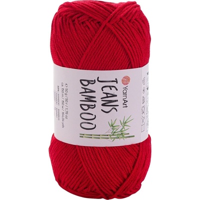 YARNART Jeans Bamboo 144 Red Плетива прежда (Jeans Bamboo 144)