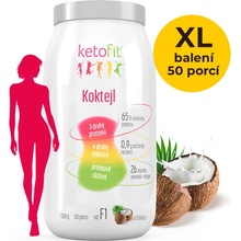 KetoFit Kokosový sen - proteinový koktejl pro rychlé hubnutí 1 260 g, 50 porcí