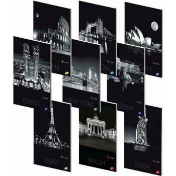 ELISA Metropola v noci zošit 444 A4 linajkový