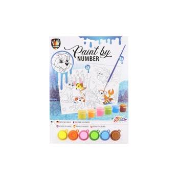 GRAFIX Malování podle čísel 2 listy A4 Pejsek a moře