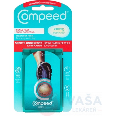 Compeed náplasť na pľuzgiere na chodidlo 5 ks